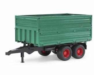 BRUDER TANDEMAXLE TIPPING TRAILER WITH REMOVEABLE TOP