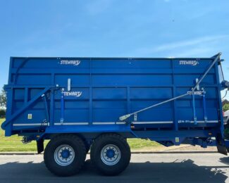 STEWART GX 16-21 L TRAILER WITH SILAGE KIT AND TRANSCOVER FRONT TO BACK SHEET FOR HIRE