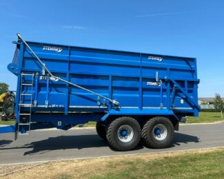 STEWART GX 16-21 L TRAILER WITH SILAGE KIT AND TRANSCOVER FRONT TO BACK SHEET FOR HIRE