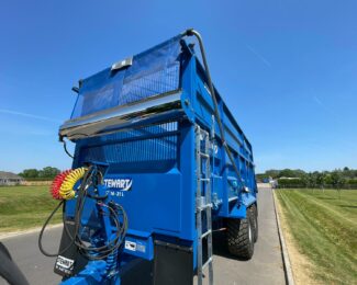 STEWART GX 16-21 L TRAILER WITH SILAGE KIT AND TRANSCOVER FRONT TO BACK SHEET FOR HIRE