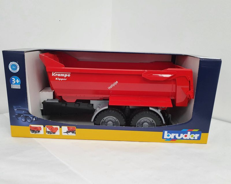 BRUDER KRAMPE TANDEM HALFPIPE TIPPING TRAILER