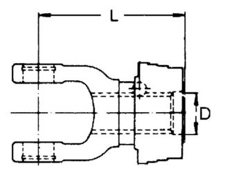 268406 YOKE 1.3/4-20 SPLINE + QR