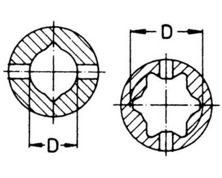 3626100 YOKE FOR TUBE S4 100°