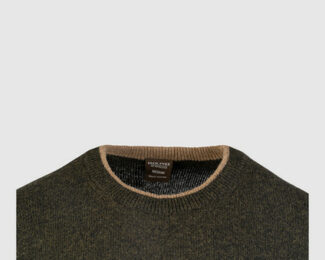 JACK PYKE ASHCOMBE CREWKNIT PULLOVER – GREEN