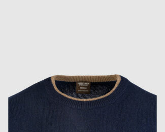 JACK PYKE ASHCOMBE CREWKNIT PULLOVER – NAVY