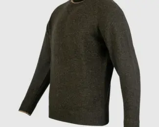 JACK PYKE ASHCOMBE CREWKNIT PULLOVER – GREEN