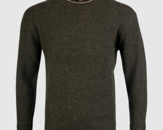 JACK PYKE ASHCOMBE CREWKNIT PULLOVER – GREEN