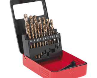 SEALEY 19PC COBALT FULLY GROUND DRILL BIT SET