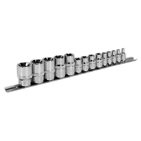 SEALEY 14PC 1/4″, 3/8″ & 1/2″SQ DRIVE TRX-STAR* SOCKET SET – E4-E24