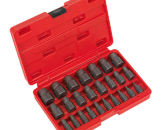 SEALEY 25PC MULTI-SPLINE SCREW EXTRACTOR SET