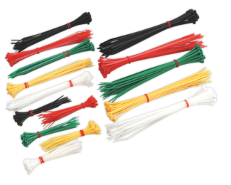 SEALEY CABLE TIE ASSORTMENT- PACK OF 375