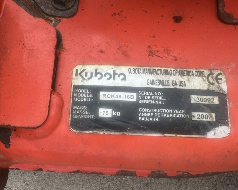 Kubota RCK48-16B deck