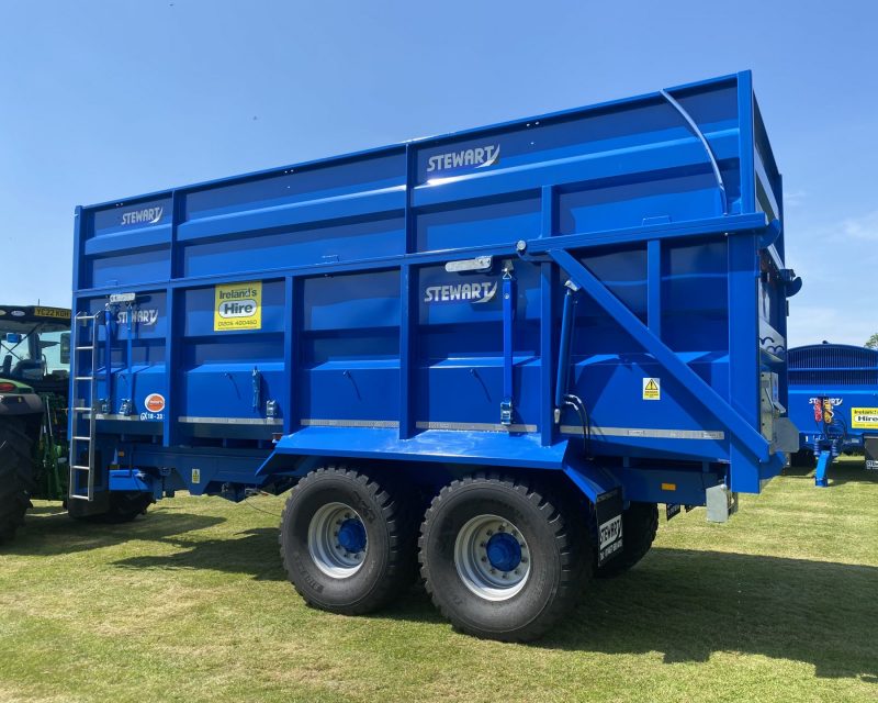 STEWART GX 18-23 TRAILER WITH SILAGE KIT FOR HIRE