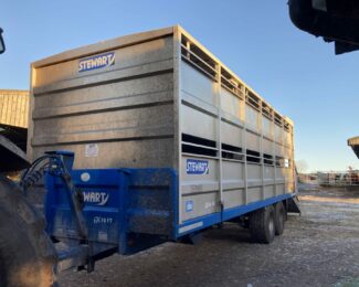 SOLD STEWART GX 10 FT SHEEP FLOAT TRAILER (2019)