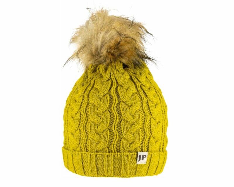 JACK PYKE LADIES CABLE KNIT HAT – MUSTARD