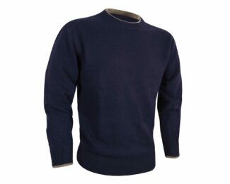 JACK PYKE ASHCOMBE CREWKNIT PULLOVER – NAVY