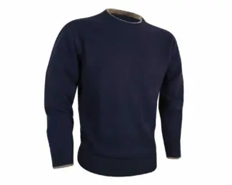 JACK PYKE ASHCOMBE CREWKNIT PULLOVER – NAVY