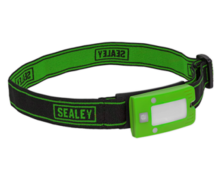SEALEY 3W COB LED RECHARGEABLE HEAD TORCH WITH AUTO-SENSOR