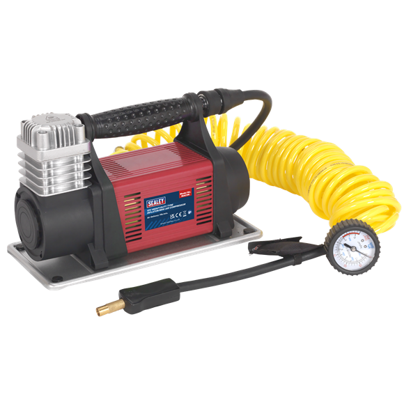 SEALEY 12V HEAVY-DUTY TYRE INFLATOR/MINI AIR COMPRESSOR