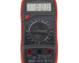SEALEY 8-FUNCTION DIGITAL MULTIMETER WITH THERMOCOUPLE