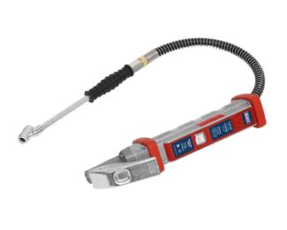 SEALEY TYRE INFLATOR WITH 0.5M HOSE & TWIN PUSH-ON CONNECTOR