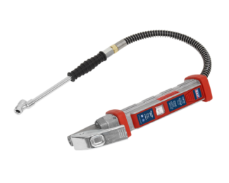 SEALEY TYRE INFLATOR WITH 0.5M HOSE & TWIN PUSH-ON CONNECTOR