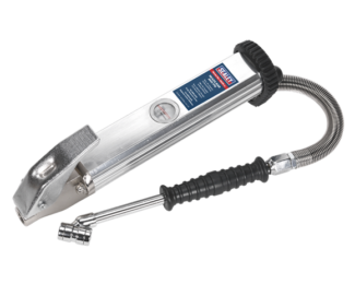 SEALEY LONG TYPE TYRE INFLATOR WITH TWIN PUSH-ON CONNECTOR