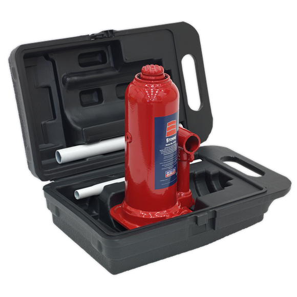 SEALEY 5 TONNE BOTTLE JACK WITH STORAGE CASE