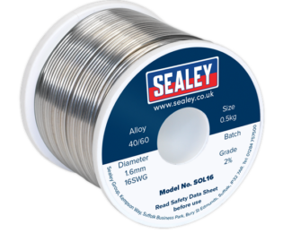 SEALEY 0.5KG SOLDER WIRE QUICK FLOW 40/60