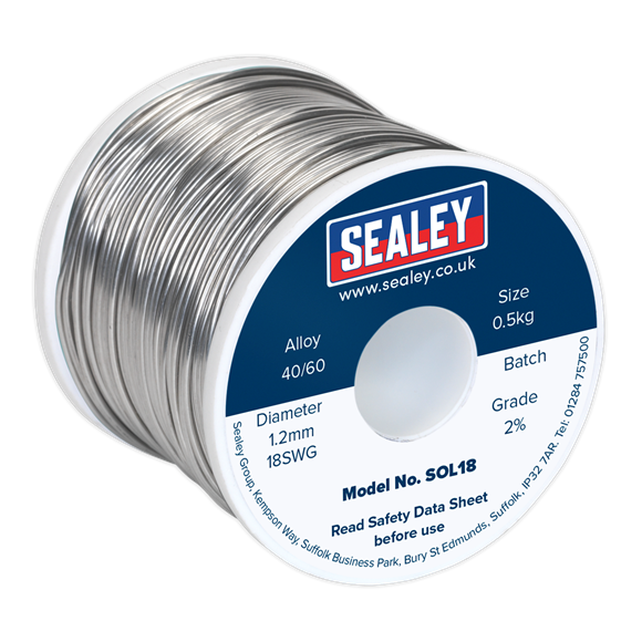 SEALEY 0.5KG SOLDER WIRE QUICK FLOW 40/60