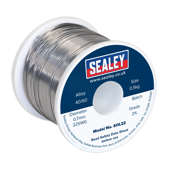 SEALEY 0.5KG SOLDER WIRE QUICK FLOW 40/60