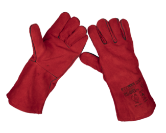 SEALEY LINED LEATHER WELDING GAUNTLETS – PAIR