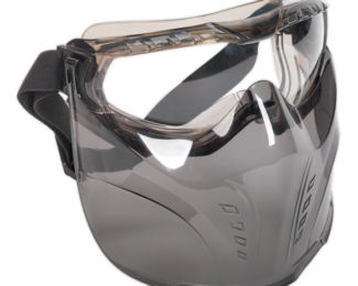 SEALEY SAFETY GOGGLES WITH DETACHABLE FACE SHIELD