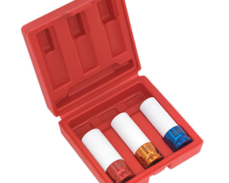 SEALEY 3PC 1/2″SQ DRIVE ALLOY WHEEL IMPACT SOCKET SET