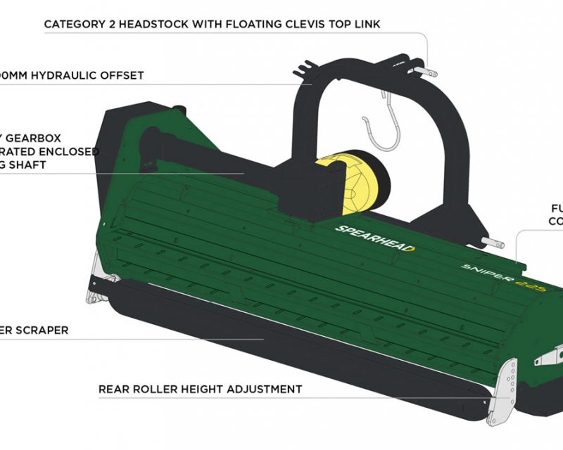 SPEARHEAD SNIPER 190 FLAIL MOWER 1.9M FOR HIRE