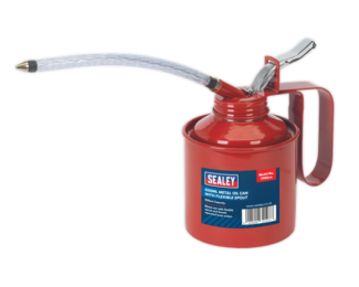 SEALEY 500ML METAL OIL CAN WITH FLEXIBLE SPOUT