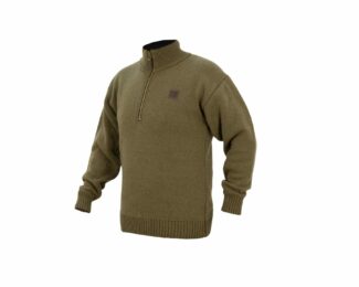 SWAZI THE MACKENZIE  QUARTER-ZIP JUMPER – TUSSOCK