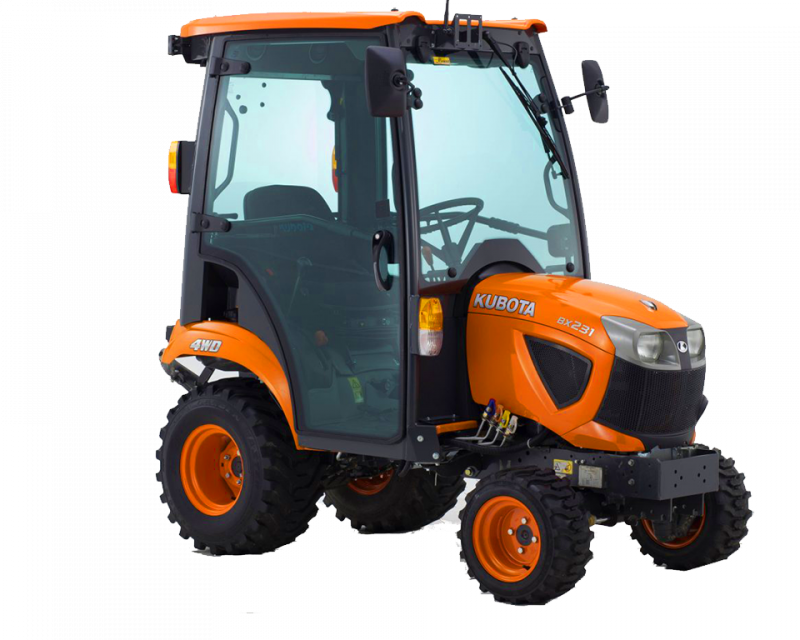 KUBOTA BX231 CAB COMPACT TRACTOR (23HP)