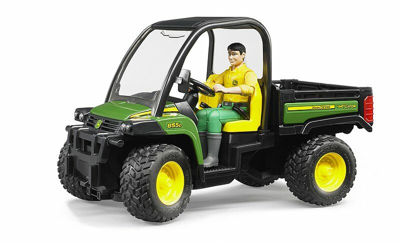 BRUDER JOHN DEERE GATOR XUV 855D WITH DRIVER