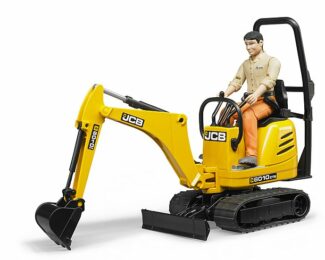BRUDER JCB MICRO DIGGER AND CONSTRUCTION WORKER