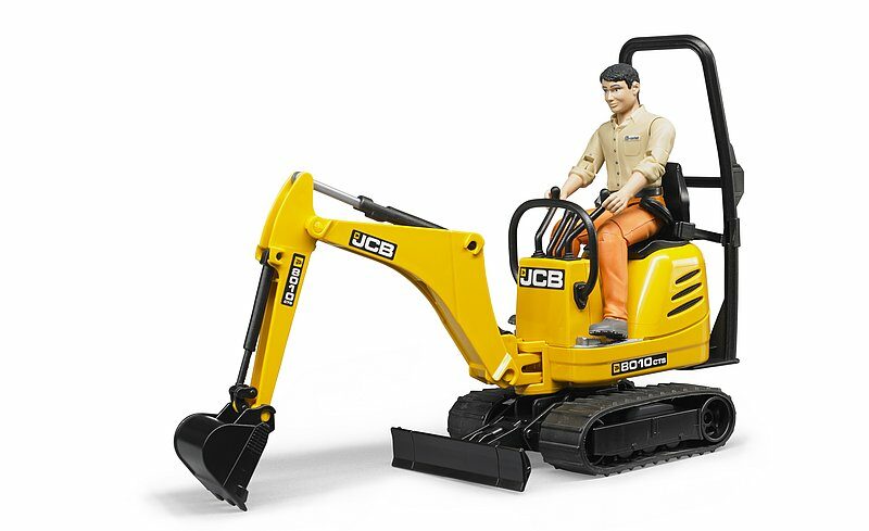 BRUDER JCB MICRO DIGGER AND CONSTRUCTION WORKER