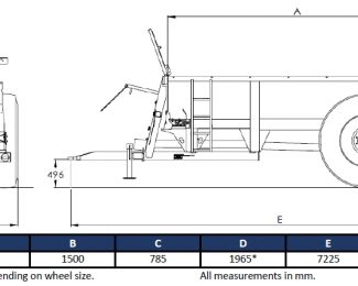 BUNNING FARMSTAR 80 HBD MUCK SPREADER